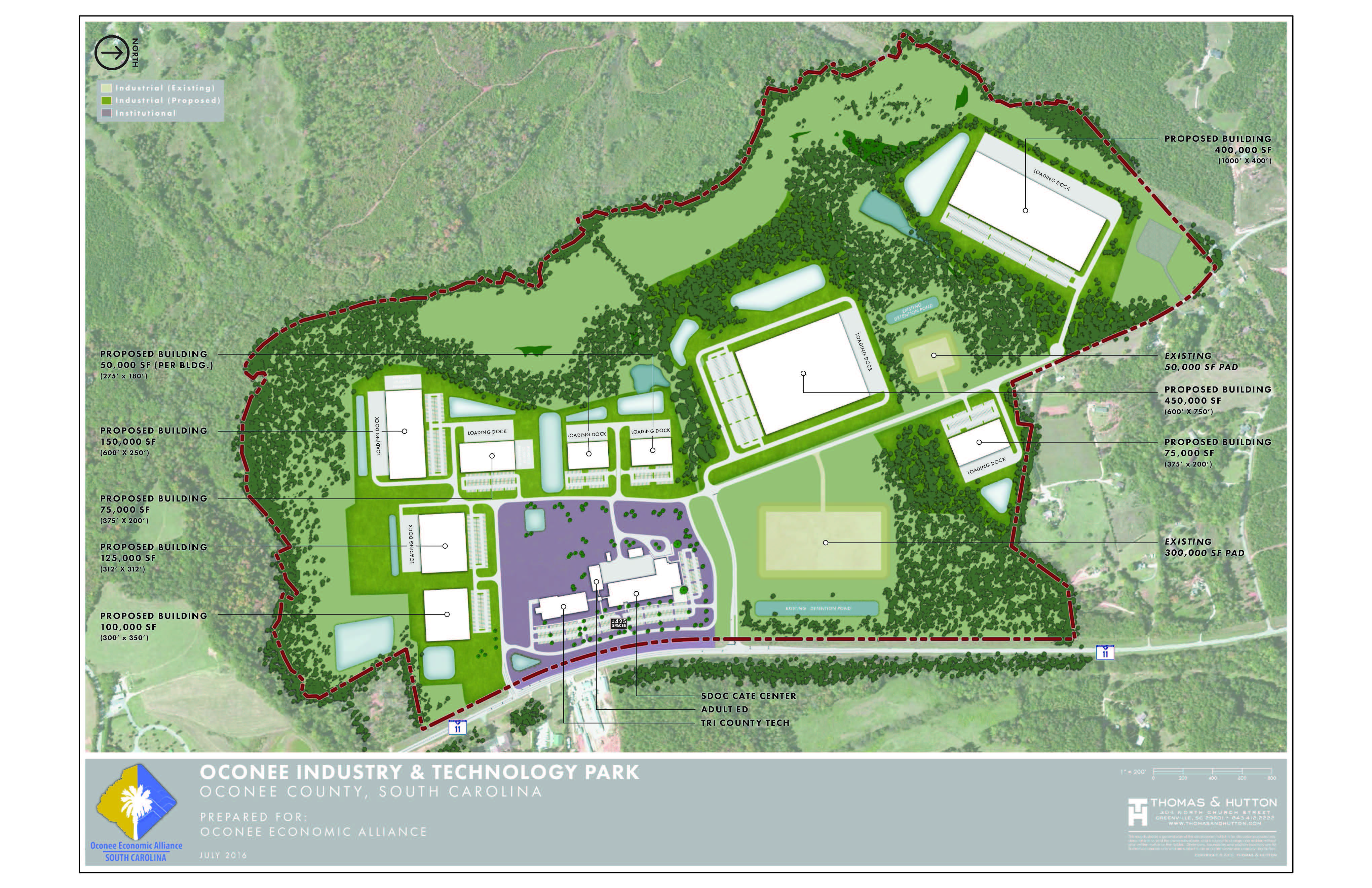 Oconee Industry & Technology Park 50,000SF Padready site Trade and
